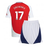 Echipament fotbal Arsenal Oleksandr Zinchenko #17 Tricou Acasa 2024-25 pentru copii maneca scurta (+ Pantaloni scurti)